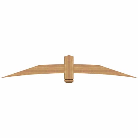 Ekena Millwork Bellingham Timber Gable Bracket, Western Red Cedar, 84"W x 14"H x 3 1/2"D x 5 1/2"F, 4/12 Pitch GBW084X14X0406BEL00SWR